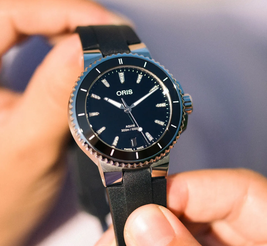 ORIS  Женские швейцарские часы, автоматический механизм, сталь, 36,5 мм
